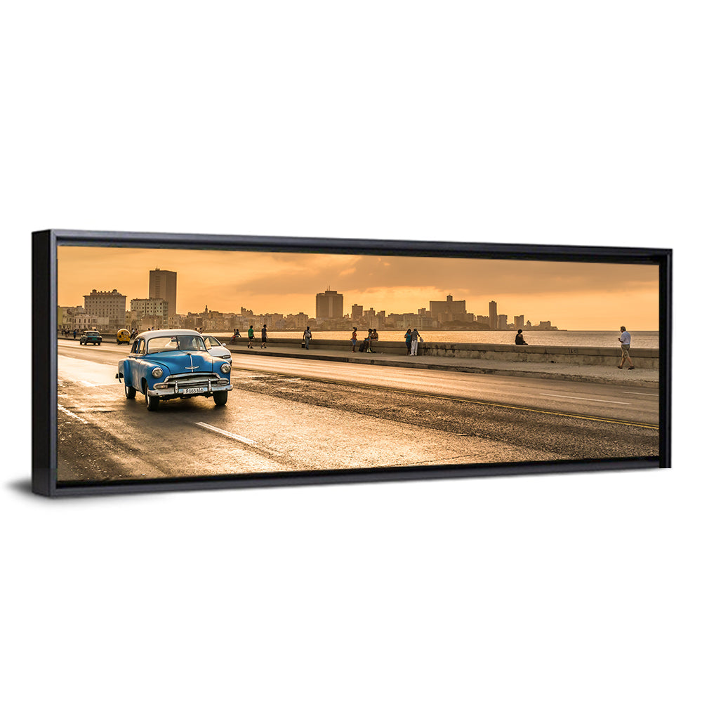 Havana Malecon Sunset Wall Art