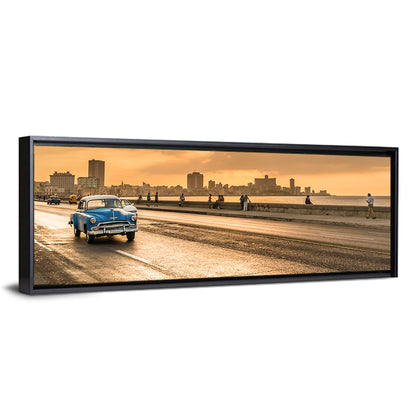 Havana Malecon Sunset Wall Art