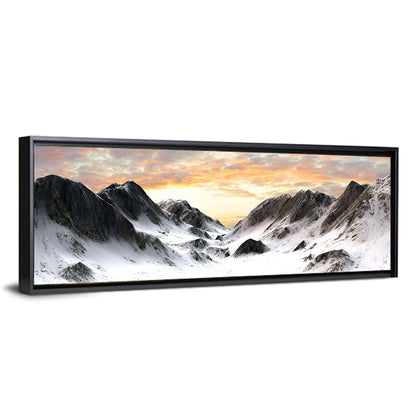Snowy Mountain Peak Wall Art