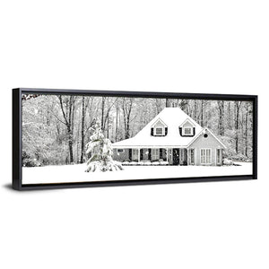 Frosty Cold Winter Scene Wall Art