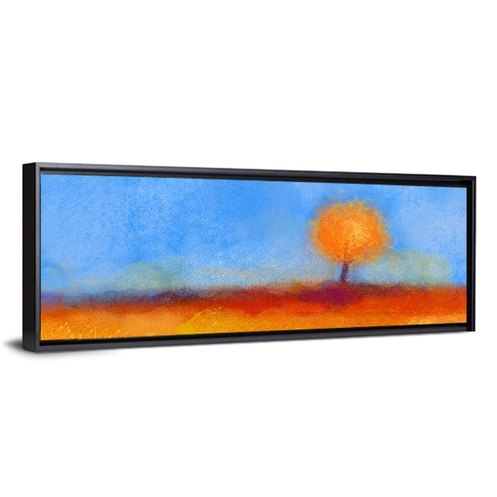 Golden Hour Lone Tree Wall Art