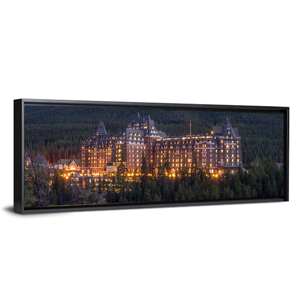 Fairmont Banff Springs at Dusk Wall Art