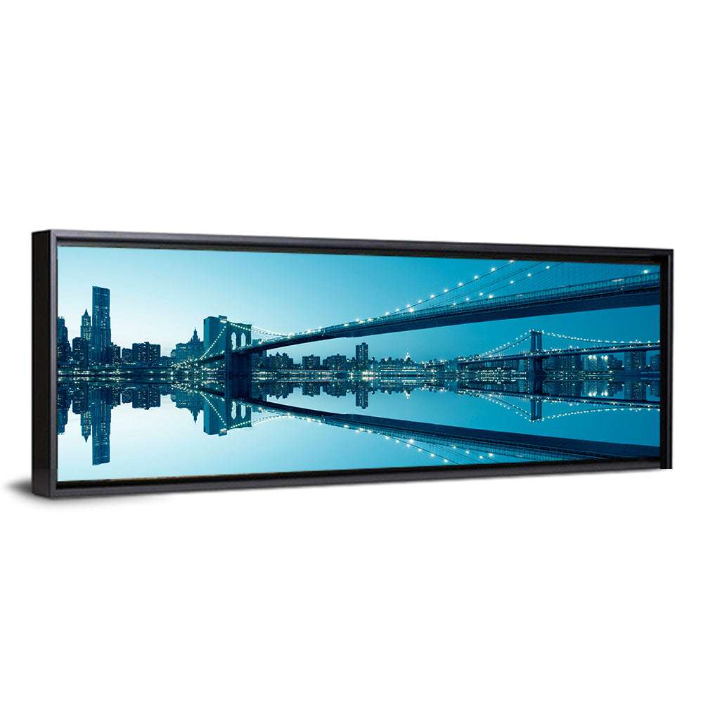 Manhattan Skyline with Brooklyn Bridge Wall Art