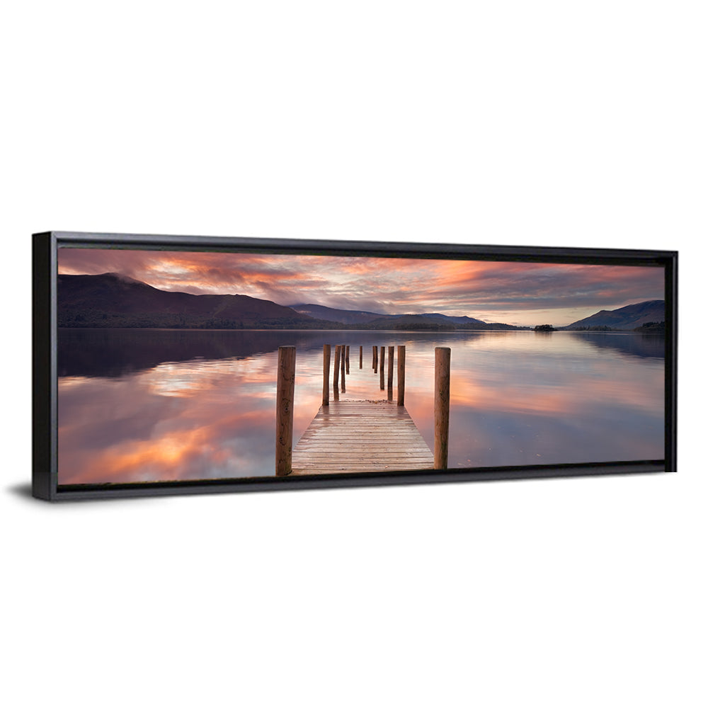 Flooded Jetty in Derwent Water Wall Art