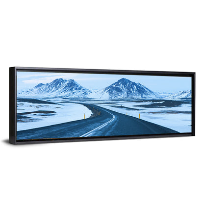 Iceland Ring Road to Snowy Peaks Wall Art