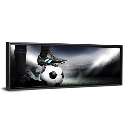 Low Angle Soccer Cleat Close Up Wall Art