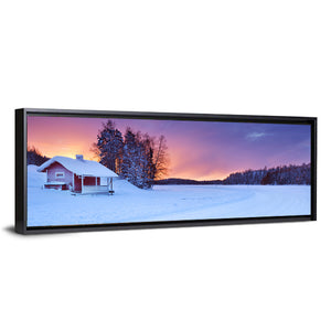 Frozen Finnish Lapland At Sunrise Wall Art