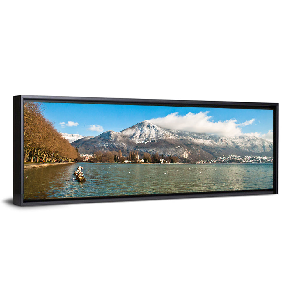 Lake Annecy Winter View Wall Art
