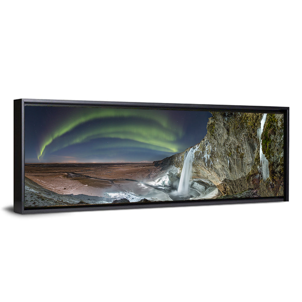 Seljalandsfoss Waterfall Nightscape Wall Art