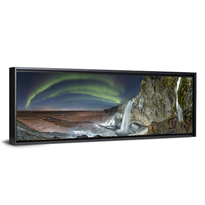 Seljalandsfoss Waterfall Nightscape Wall Art
