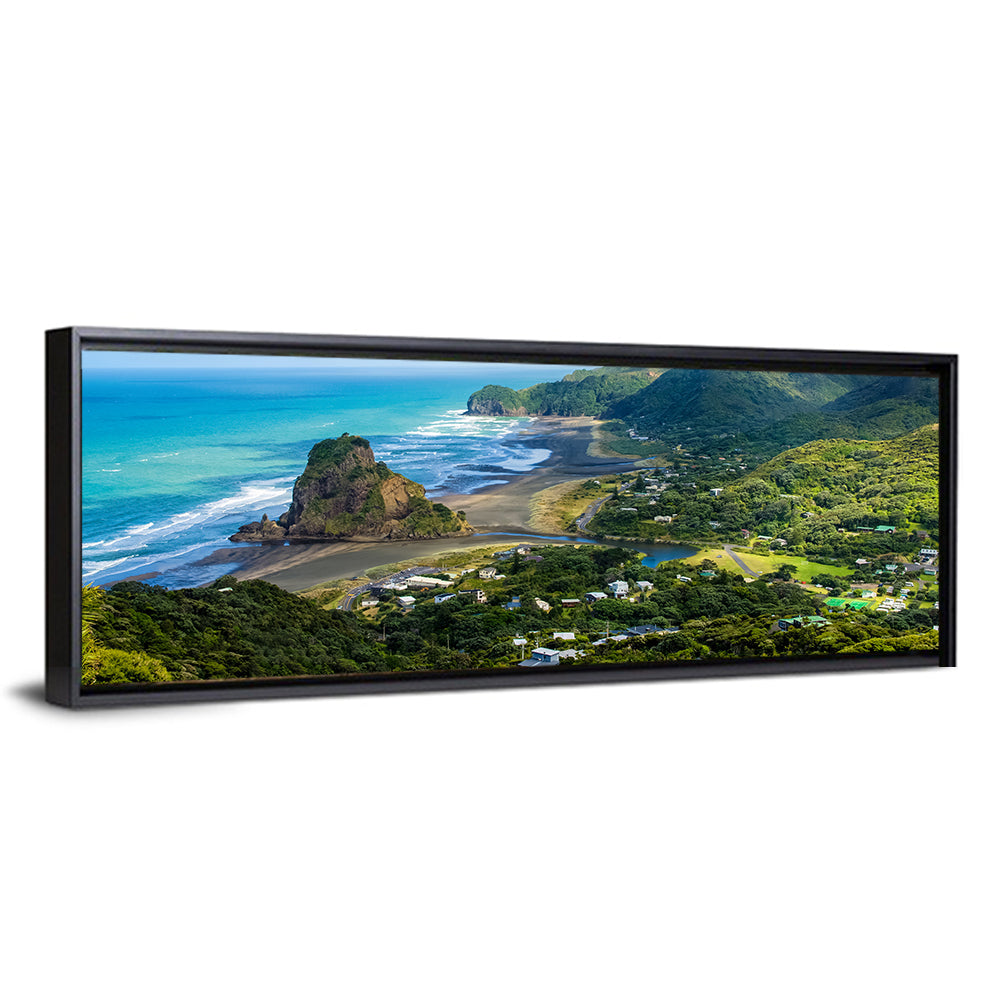 Lion Rock at Piha Beach Wall Art