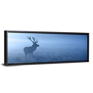 Red Deer Stag Silhouette Wall Art