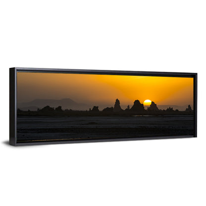 Sunset Over Lac Abbe Wall Art