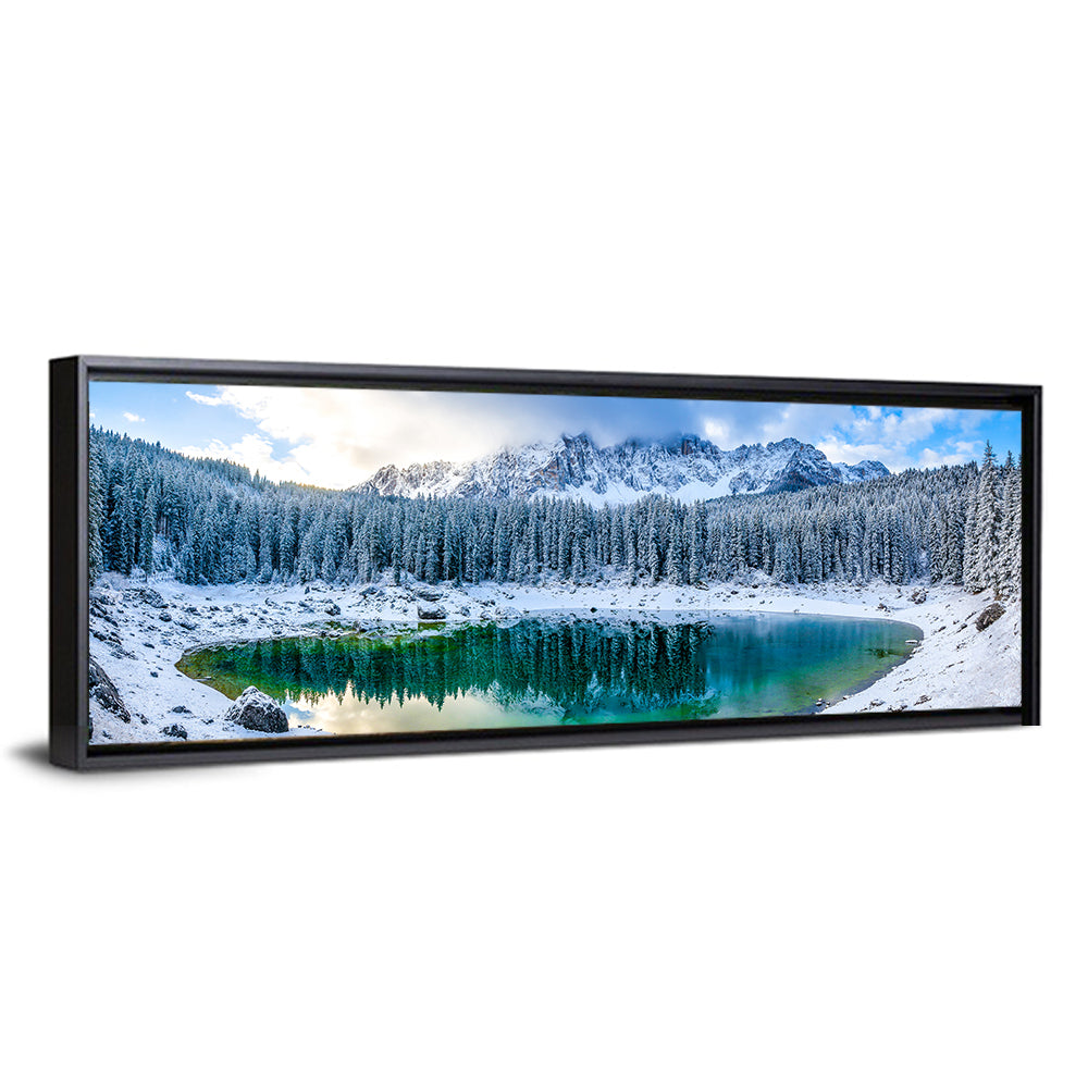 Winter Mountain Lake Wall Art