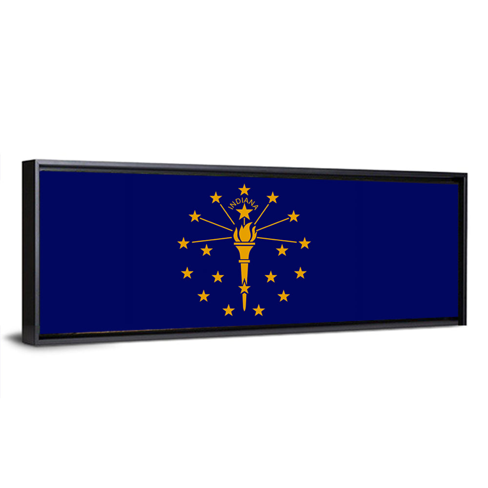 Indiana State Flag Graphic Wall Art