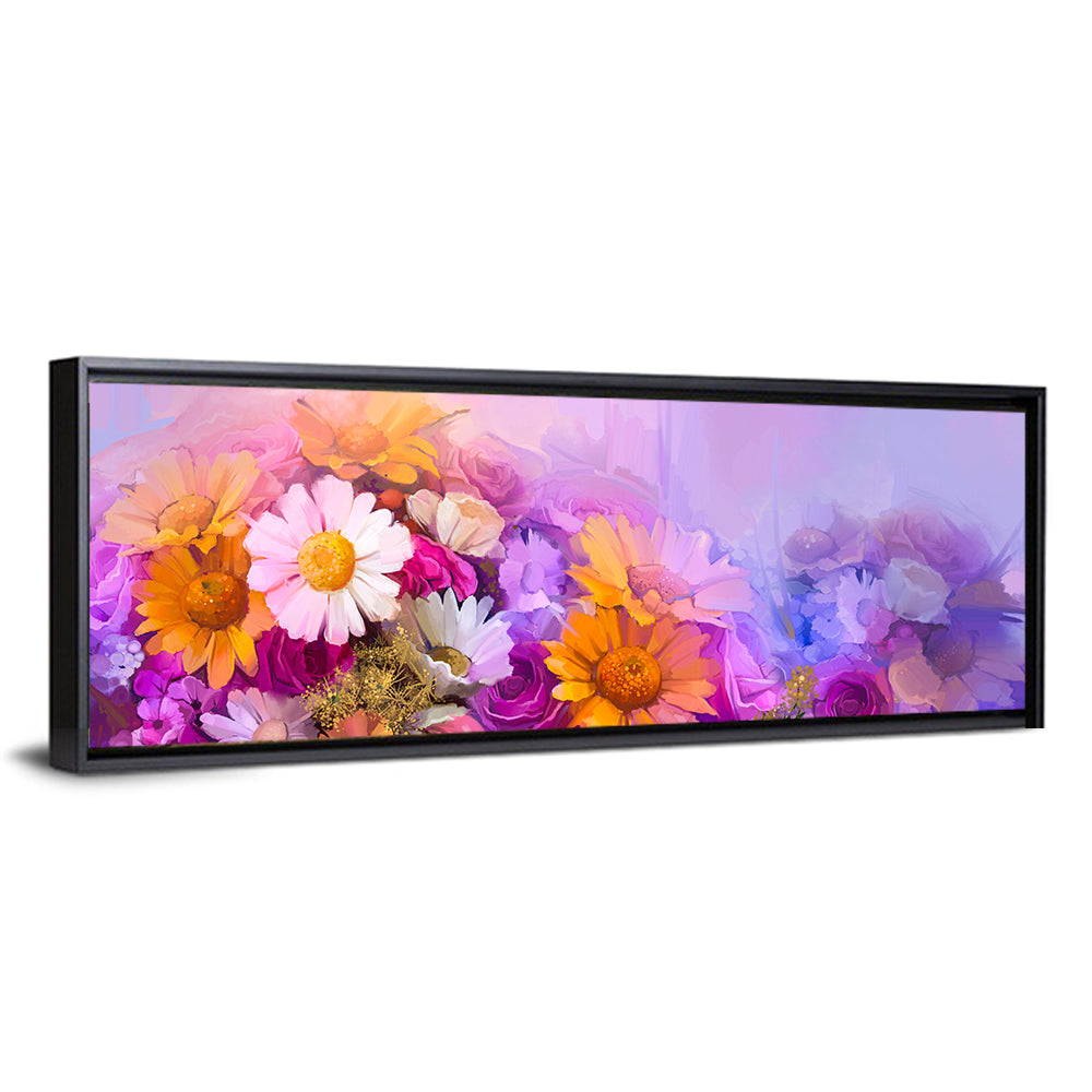 Spring Blooms with Gradient Wash Wall Art