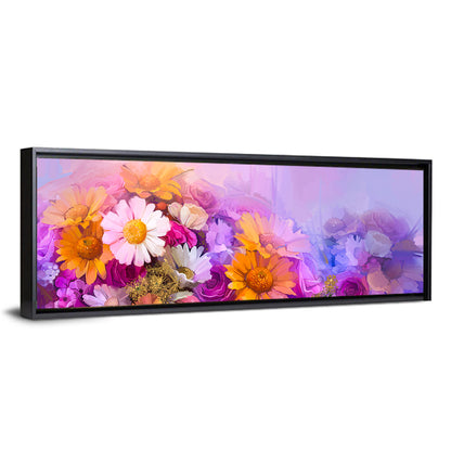 Spring Blooms with Gradient Wash Wall Art