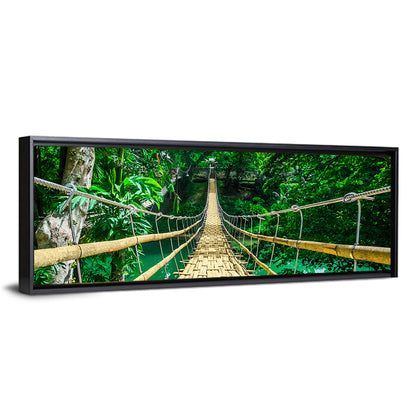 Bamboo Pedestrian Hanging Bridge Wall Art