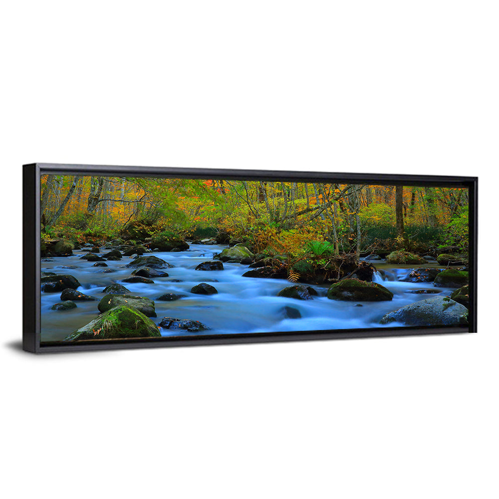 Stream Oirase Gorge In Autumn Wall Art