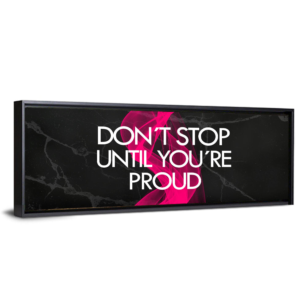Fitness Quote on Black Marble Wall Art