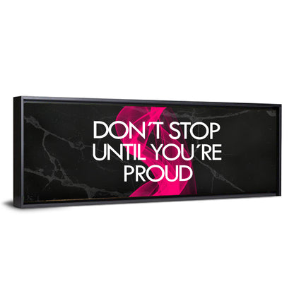 Fitness Quote on Black Marble Wall Art