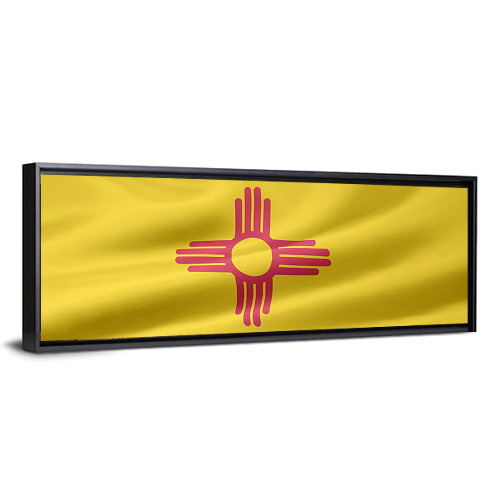 New Mexico Flag with Zia Symbol Wall Art