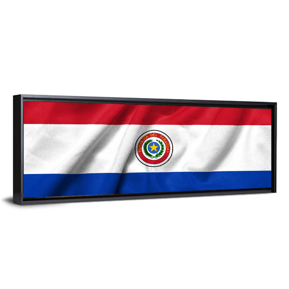 Paraguay Flag with Emblem Wall Art