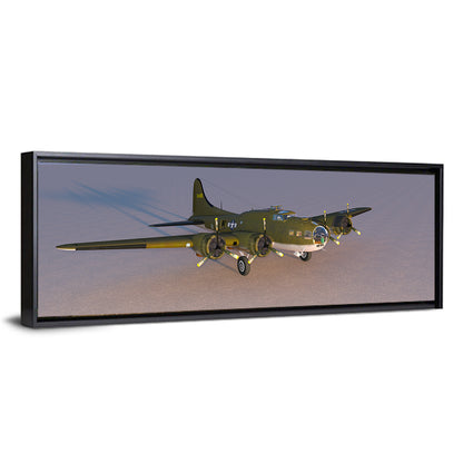 US Four-engine Propeller Bomber Wall Art