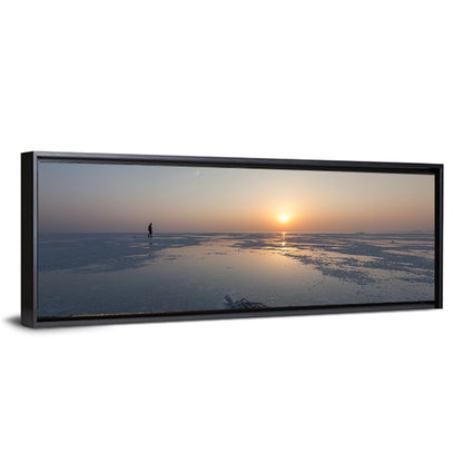 Danakil Desert Sunrise Over Lake Assal Wall Art