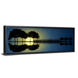 Guitar Island & Moonlight Wall Art