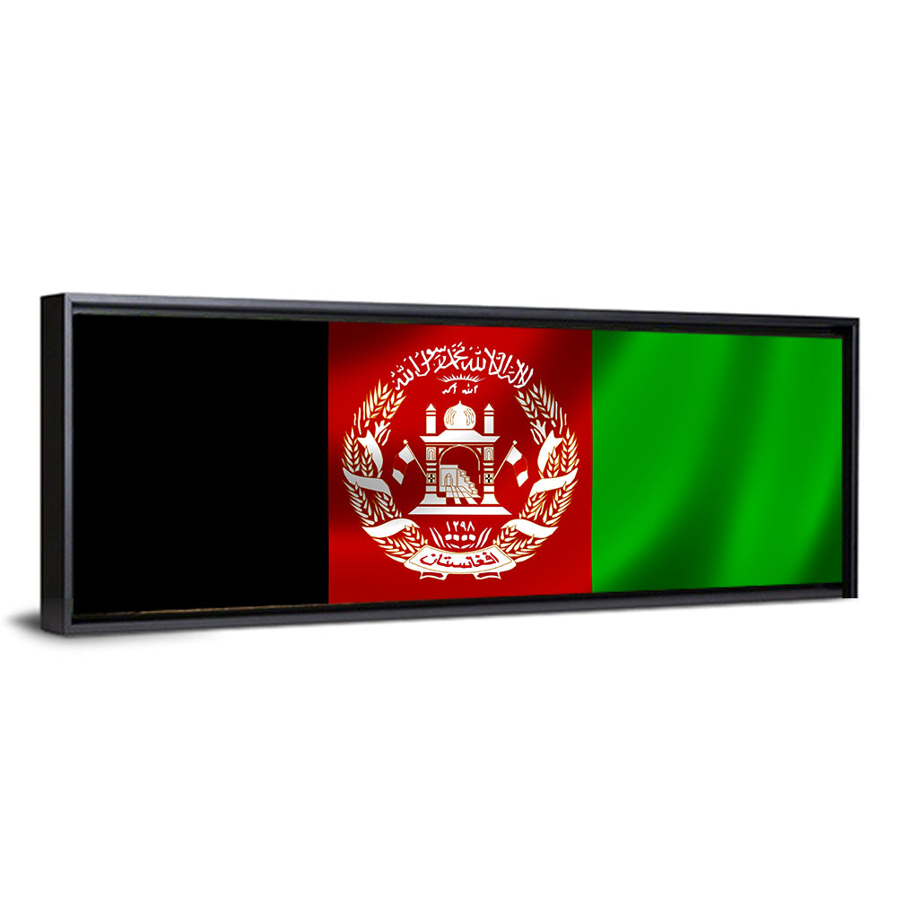 Waving Flag of Afghanistan Wall Art