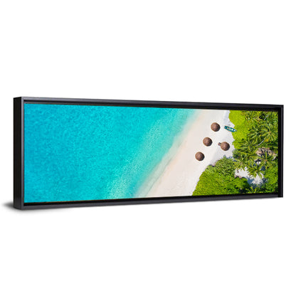 Maldives Aerial Beach View Wall Art