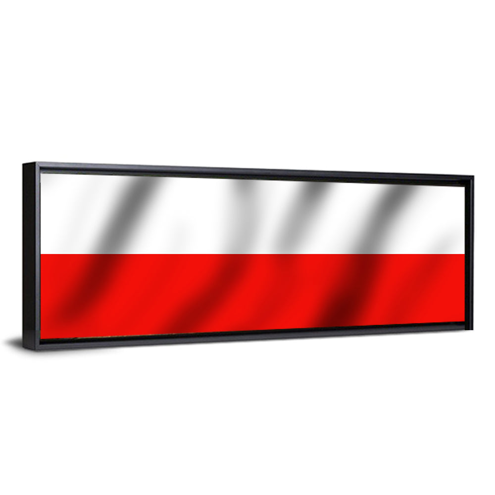 Waving Flag of Poland Wall Art