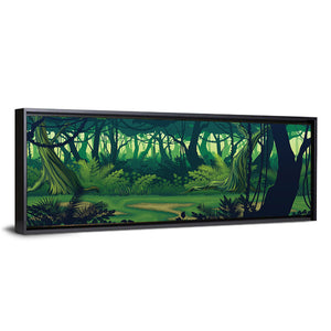 Seamless Jungle Forest Wall Art