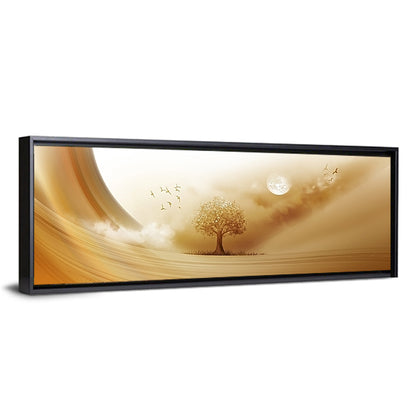 Moonlit Desert Tree Wall Art
