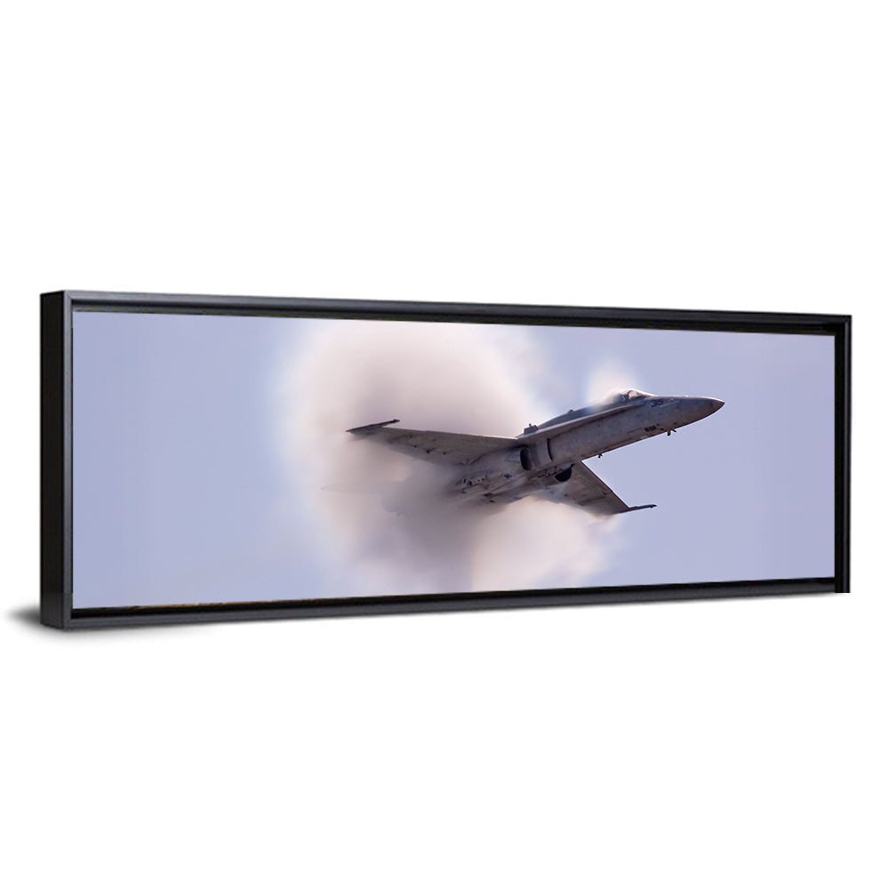 Supersonic Fighter Jet with Vapor Cone Wall Art