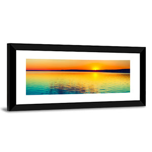 Sunset Over The Lake In Russia Wall Art