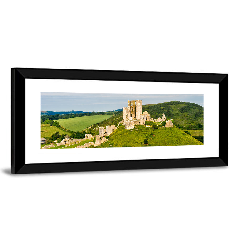 The Ruins Of Corfe Castle Wall Art