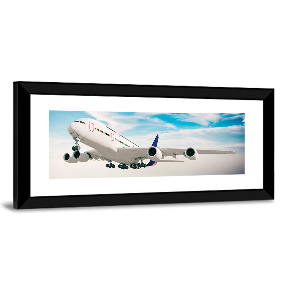 Four-engine Airliner in Flight Wall Art