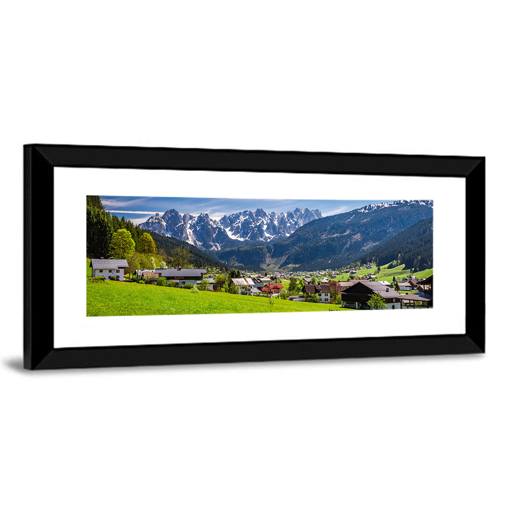 Gosau Village in Austrian Alps Wall Art