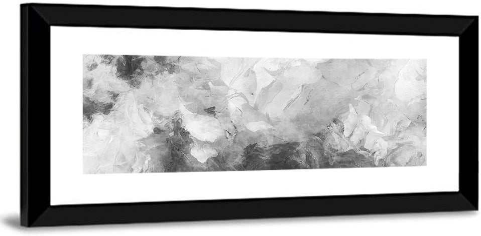 Monochrome Brushstroke Study Wall Art