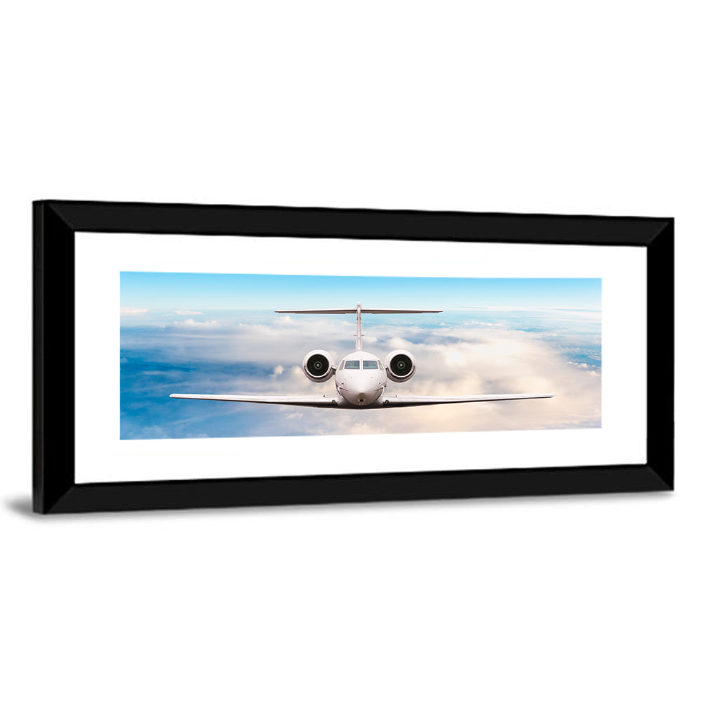 Private Jet in Flight Wall Art