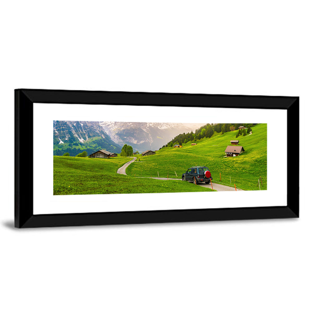 Scenic Grindelwald Village Wall Art