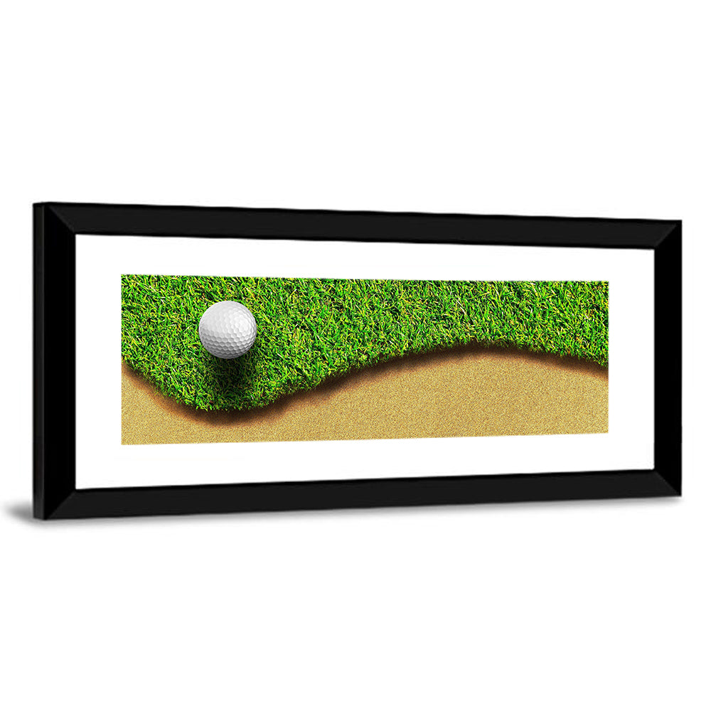 Golf Ball on Bunker Edge Wall Art