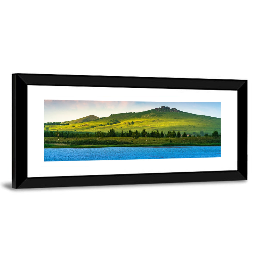 Hongsong Lake with Mountain Peak Wall Art