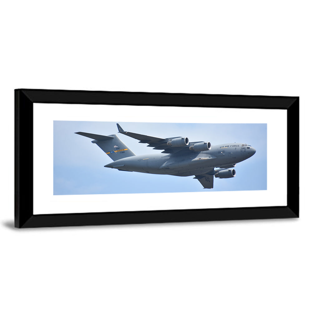 C-17 Globemaster Iii England Airshow Blue Sky Wall Art