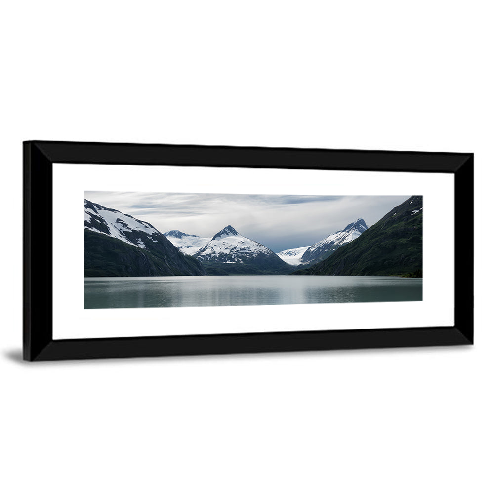 Glacial Mountain Lake Reflection Wall Art