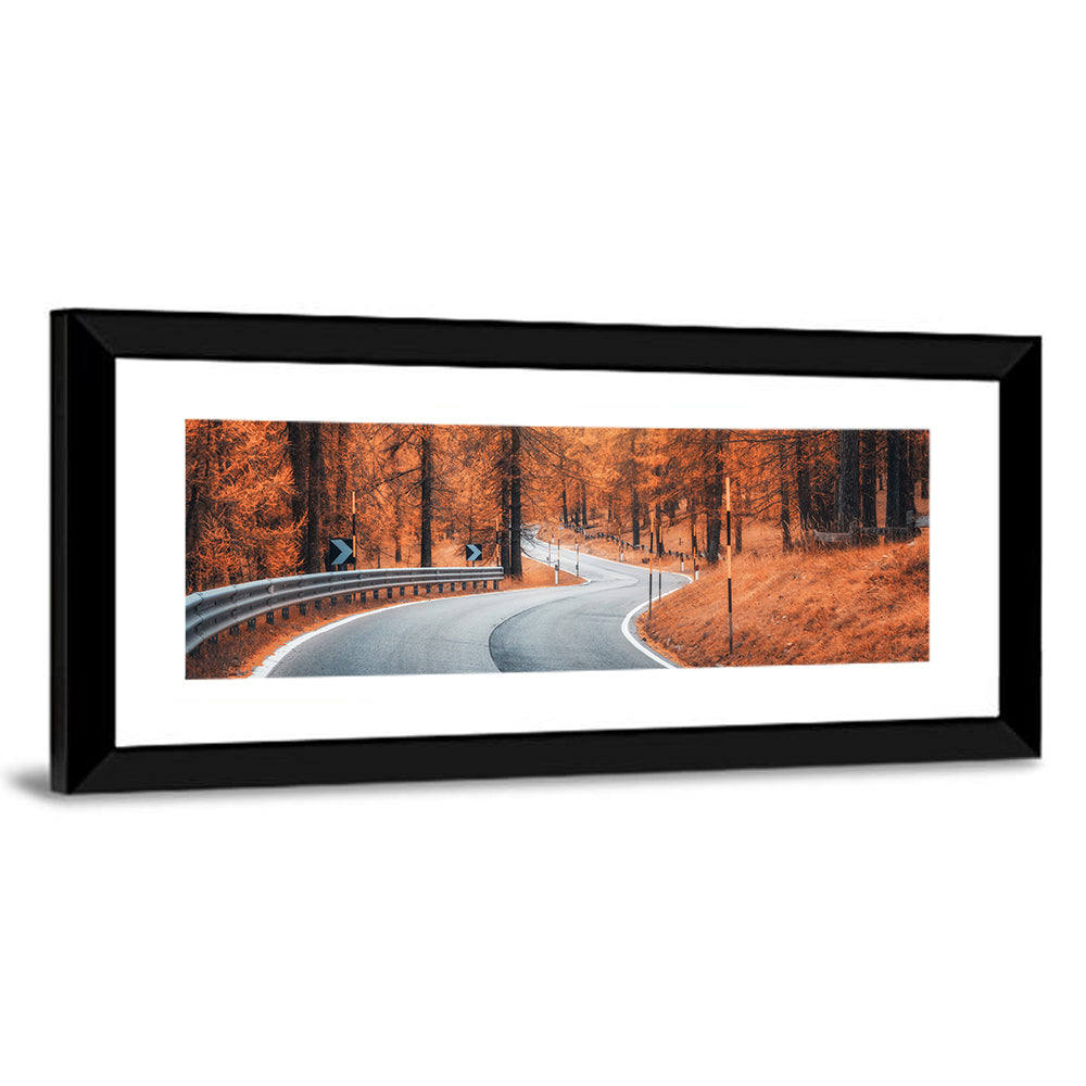 Autumn Road at Sunset Wall Art