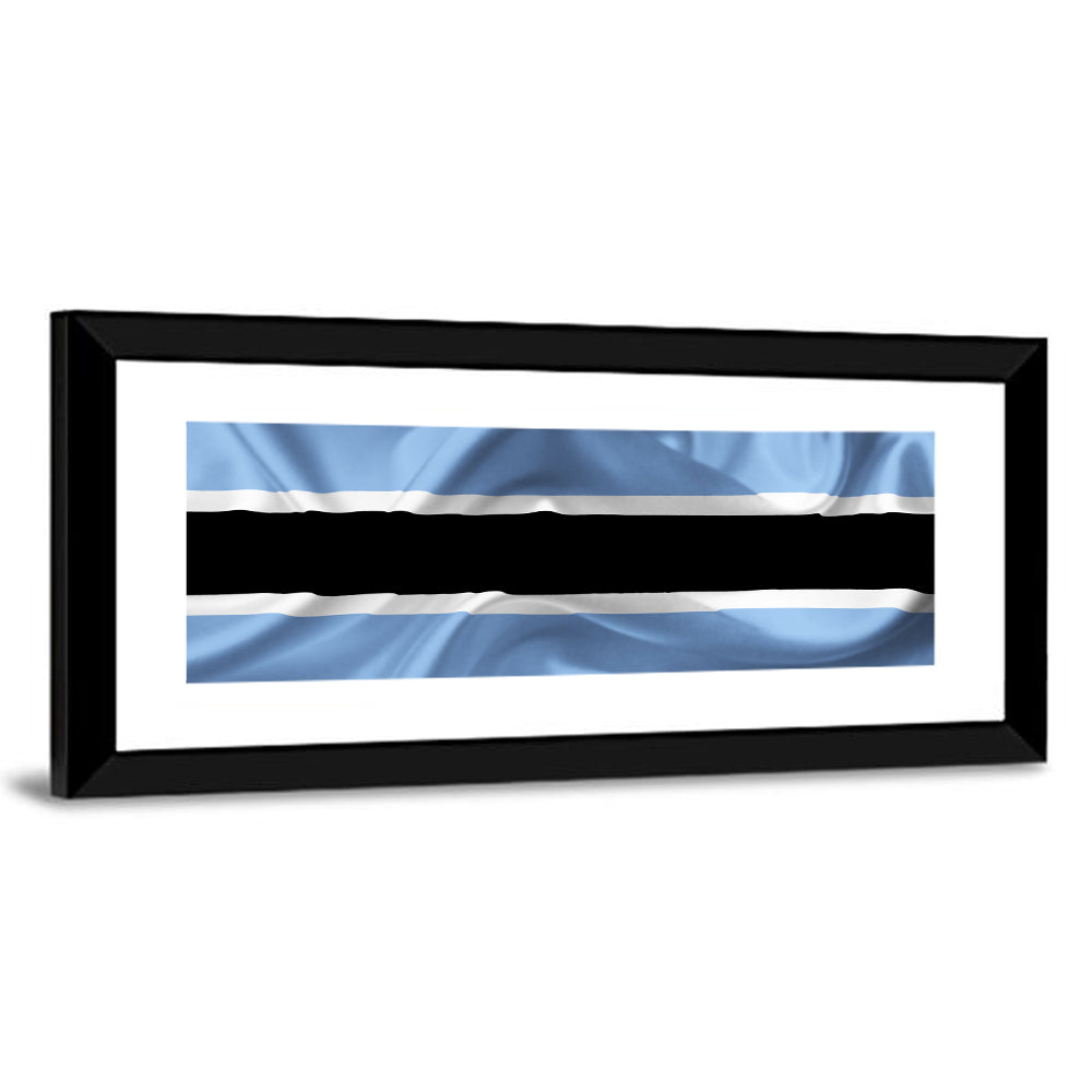 Waving Flag Of Botswana Wall Art