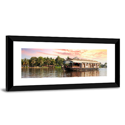 Houseboat at Sunset Wall Art